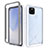 Custodia Silicone Trasparente Laterale 360 Gradi Cover ZJ1 per Google Pixel 4a 5G Bianco