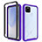 Custodia Silicone Trasparente Laterale 360 Gradi Cover ZJ1 per Google Pixel 4a 5G Lavanda