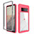 Custodia Silicone Trasparente Laterale 360 Gradi Cover ZJ1 per Google Pixel 6 Pro 5G Rosa Caldo