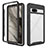 Custodia Silicone Trasparente Laterale 360 Gradi Cover ZJ1 per Google Pixel 7a 5G Nero