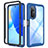 Custodia Silicone Trasparente Laterale 360 Gradi Cover ZJ1 per Huawei Nova 9 SE Blu