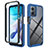 Custodia Silicone Trasparente Laterale 360 Gradi Cover ZJ1 per Motorola Moto G 5G (2023) Blu