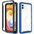 Custodia Silicone Trasparente Laterale 360 Gradi Cover ZJ1 per Samsung Galaxy A04 4G Blu