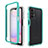 Custodia Silicone Trasparente Laterale 360 Gradi Cover ZJ1 per Samsung Galaxy A13 4G Verde