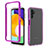 Custodia Silicone Trasparente Laterale 360 Gradi Cover ZJ1 per Samsung Galaxy A13 5G Viola