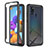 Custodia Silicone Trasparente Laterale 360 Gradi Cover ZJ1 per Samsung Galaxy A21s