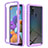 Custodia Silicone Trasparente Laterale 360 Gradi Cover ZJ1 per Samsung Galaxy A21s Lavanda