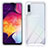 Custodia Silicone Trasparente Laterale 360 Gradi Cover ZJ1 per Samsung Galaxy A30S Bianco