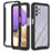 Custodia Silicone Trasparente Laterale 360 Gradi Cover ZJ1 per Samsung Galaxy A32 4G Nero