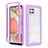 Custodia Silicone Trasparente Laterale 360 Gradi Cover ZJ1 per Samsung Galaxy A42 5G Lavanda