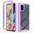 Custodia Silicone Trasparente Laterale 360 Gradi Cover ZJ1 per Samsung Galaxy A51 4G Lavanda