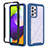 Custodia Silicone Trasparente Laterale 360 Gradi Cover ZJ1 per Samsung Galaxy A52 4G Blu