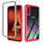 Custodia Silicone Trasparente Laterale 360 Gradi Cover ZJ1 per Samsung Galaxy A70S Rosa Caldo
