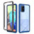 Custodia Silicone Trasparente Laterale 360 Gradi Cover ZJ1 per Samsung Galaxy A71 4G A715 Blu