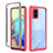 Custodia Silicone Trasparente Laterale 360 Gradi Cover ZJ1 per Samsung Galaxy A71 4G A715 Rosa Caldo