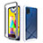 Custodia Silicone Trasparente Laterale 360 Gradi Cover ZJ1 per Samsung Galaxy M31 Prime Edition Bianco