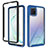 Custodia Silicone Trasparente Laterale 360 Gradi Cover ZJ1 per Samsung Galaxy Note 10 Lite Blu