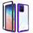 Custodia Silicone Trasparente Laterale 360 Gradi Cover ZJ1 per Samsung Galaxy S10 Lite Lavanda