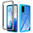 Custodia Silicone Trasparente Laterale 360 Gradi Cover ZJ1 per Samsung Galaxy S20 Cielo Blu