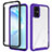 Custodia Silicone Trasparente Laterale 360 Gradi Cover ZJ1 per Samsung Galaxy S20 Plus Lavanda