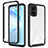 Custodia Silicone Trasparente Laterale 360 Gradi Cover ZJ1 per Samsung Galaxy S20 Plus Nero