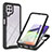 Custodia Silicone Trasparente Laterale 360 Gradi Cover ZJ2 per Samsung Galaxy A22 4G Nero