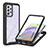 Custodia Silicone Trasparente Laterale 360 Gradi Cover ZJ2 per Samsung Galaxy A52 5G Nero