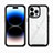 Custodia Silicone Trasparente Laterale 360 Gradi Cover ZJ3 per Apple iPhone 14 Pro