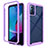 Custodia Silicone Trasparente Laterale 360 Gradi Cover ZJ3 per Motorola Moto G Play (2023) Viola