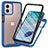 Custodia Silicone Trasparente Laterale 360 Gradi Cover ZJ3 per Motorola Moto G53 5G Blu