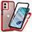 Custodia Silicone Trasparente Laterale 360 Gradi Cover ZJ3 per Motorola Moto G53j 5G Rosso
