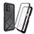 Custodia Silicone Trasparente Laterale 360 Gradi Cover ZJ3 per Samsung Galaxy A13 4G Nero