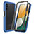 Custodia Silicone Trasparente Laterale 360 Gradi Cover ZJ3 per Samsung Galaxy A13 5G Blu