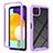 Custodia Silicone Trasparente Laterale 360 Gradi Cover ZJ3 per Samsung Galaxy A22 5G Lavanda