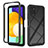 Custodia Silicone Trasparente Laterale 360 Gradi Cover ZJ3 per Samsung Galaxy A22 5G Nero