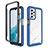 Custodia Silicone Trasparente Laterale 360 Gradi Cover ZJ3 per Samsung Galaxy A23 5G Blu
