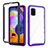 Custodia Silicone Trasparente Laterale 360 Gradi Cover ZJ3 per Samsung Galaxy A31 Lavanda