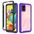 Custodia Silicone Trasparente Laterale 360 Gradi Cover ZJ3 per Samsung Galaxy A51 4G Lavanda