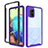Custodia Silicone Trasparente Laterale 360 Gradi Cover ZJ3 per Samsung Galaxy A71 5G Lavanda