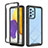 Custodia Silicone Trasparente Laterale 360 Gradi Cover ZJ3 per Samsung Galaxy A72 5G Nero