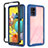 Custodia Silicone Trasparente Laterale 360 Gradi Cover ZJ3 per Samsung Galaxy M40S Blu