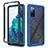 Custodia Silicone Trasparente Laterale 360 Gradi Cover ZJ3 per Samsung Galaxy S20 FE (2022) 5G Blu