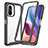 Custodia Silicone Trasparente Laterale 360 Gradi Cover ZJ3 per Xiaomi Mi 11i 5G Nero