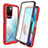 Custodia Silicone Trasparente Laterale 360 Gradi Cover ZJ3 per Xiaomi Redmi Note 11 4G (2021) Rosso