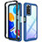 Custodia Silicone Trasparente Laterale 360 Gradi Cover ZJ3 per Xiaomi Redmi Note 11 4G (2022) Blu