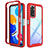 Custodia Silicone Trasparente Laterale 360 Gradi Cover ZJ3 per Xiaomi Redmi Note 11 4G (2022) Rosso