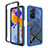 Custodia Silicone Trasparente Laterale 360 Gradi Cover ZJ3 per Xiaomi Redmi Note 11 Pro 4G Blu
