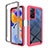 Custodia Silicone Trasparente Laterale 360 Gradi Cover ZJ3 per Xiaomi Redmi Note 11 Pro 4G Rosa Caldo
