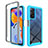 Custodia Silicone Trasparente Laterale 360 Gradi Cover ZJ3 per Xiaomi Redmi Note 11 Pro 5G Cielo Blu