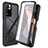 Custodia Silicone Trasparente Laterale 360 Gradi Cover ZJ3 per Xiaomi Redmi Note 11 Pro+ Plus 5G Nero